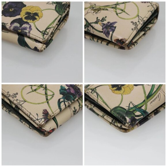 GUCCI Long Wallet Leather Ivory Silver Auth 140424 - Picture 11 of 13